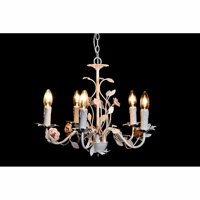 Deckenlampe DKD Home Decor 25W Rosa Weiß 220 V (49 x 47 x 37 cm)