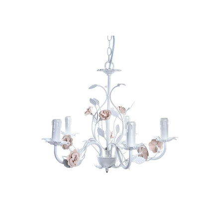 Deckenlampe DKD Home Decor 25W Rosa Weiß 220 V (49 x 47 x 37 cm)