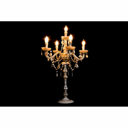 Tischlampe DKD Home Decor 25W Creme 220 V Shabby Chic (51 x 51 x 73 cm)