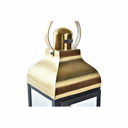 Straßenbeleuchtung DKD Home Decor Kristall Schwarz Gold Metall (19 x 18 x 49 cm)