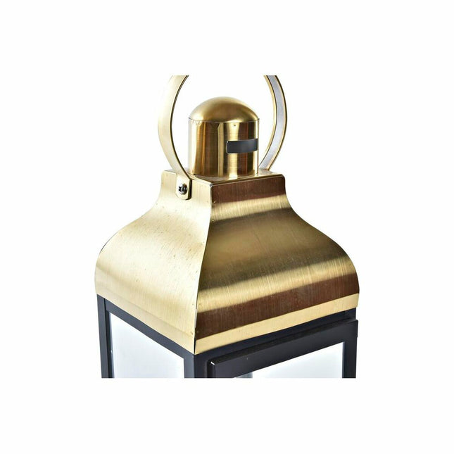 Straßenbeleuchtung DKD Home Decor Kristall Schwarz Gold Metall (19 x 18 x 49 cm)