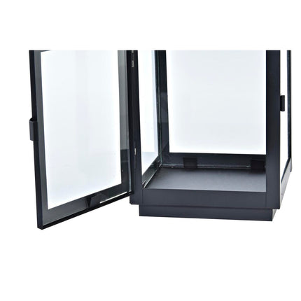 Straßenbeleuchtung DKD Home Decor Kristall Schwarz Gold Metall (19 x 18 x 49 cm)