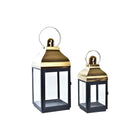 Straßenbeleuchtung DKD Home Decor Kristall Schwarz Gold Metall (19 x 18 x 49 cm)