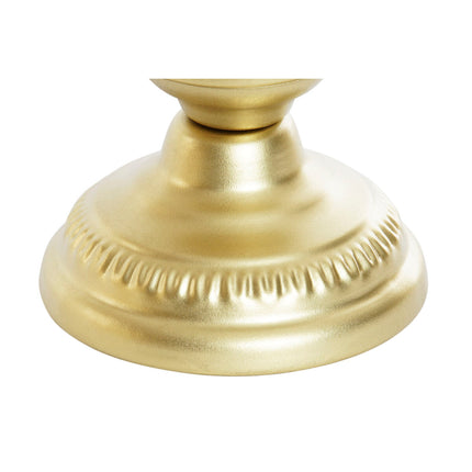 Kerzenschale DKD Home Decor Kristall Gold Metall 14 x 14 x 27 cm