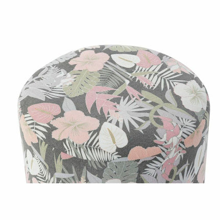 Fußstütze DKD Home Decor Metall Holz Bunt Tropical 35 x 35 x 35 cm (2 Stück)