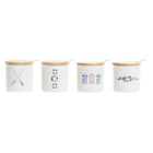 Zuckerdose DKD Home Decor Weiß Matrose Bunt 7,5 x 7,5 x 7,5 cm Dolomite