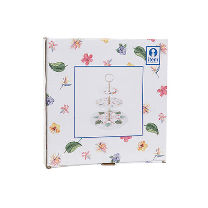 Obstschale DKD Home Decor 27 x 27 x 34 cm Porzellan Metall Bunt