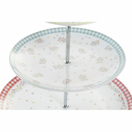 Obstschale DKD Home Decor 27 x 27 x 34 cm Porzellan Metall Bunt