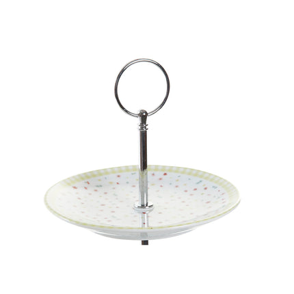 Obstschale DKD Home Decor 27 x 27 x 34 cm Porzellan Metall Bunt