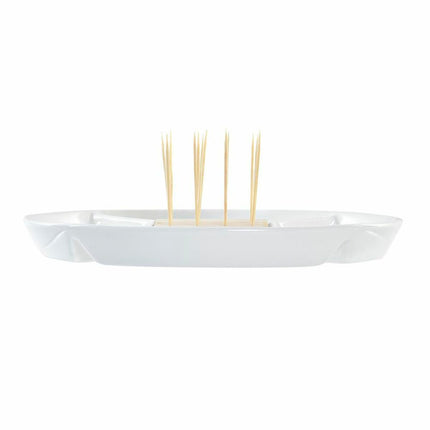 Tablett für Snacks DKD Home Decor 23,5 x 23,5 x 7 cm natürlich Bunt Steingut Tropical