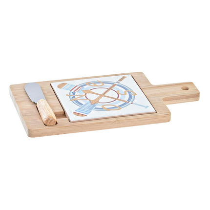 Käsebrett DKD Home Decor 21,5 x 11,8 x 1,5 cm Steingut