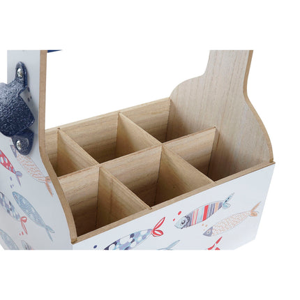 Flaschenregal DKD Home Decor 27 x 16,5 x 25,5 cm Bunt Holz MDF (2 Stück)