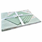 Tischwäsche-Set DKD Home Decor Blomster 150 x 150 x 0,5 cm grün