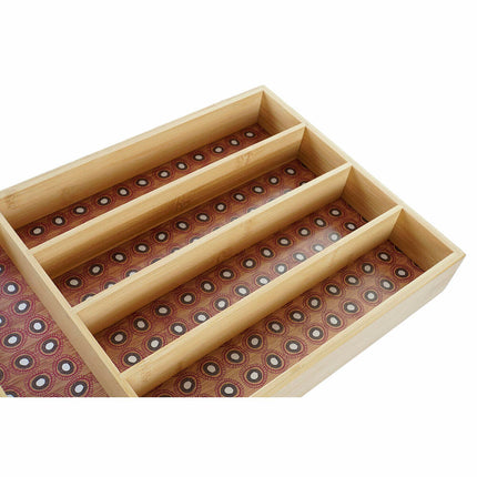 Besteckkasten DKD Home Decor 25,5 x 35,5 x 5 cm Kolonial Afrikaner (2 Stück)