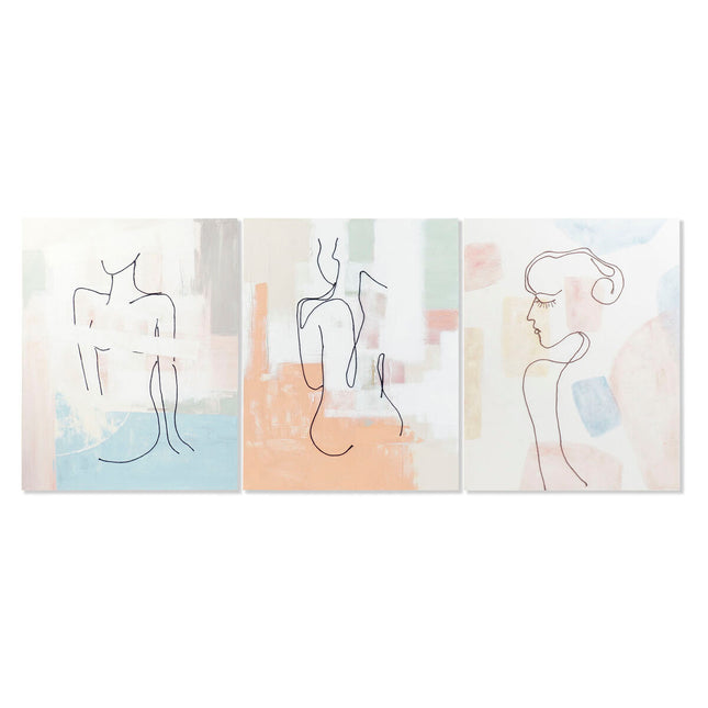 Bild DKD Home Decor 80 x 3,7 x 100 cm abstrakt Moderne (3 Stücke)