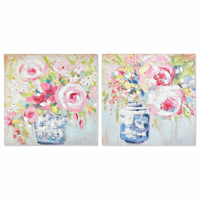 Bild DKD Home Decor 80 x 3 x 80 cm Blumenvase Traditionell (2 Stück)