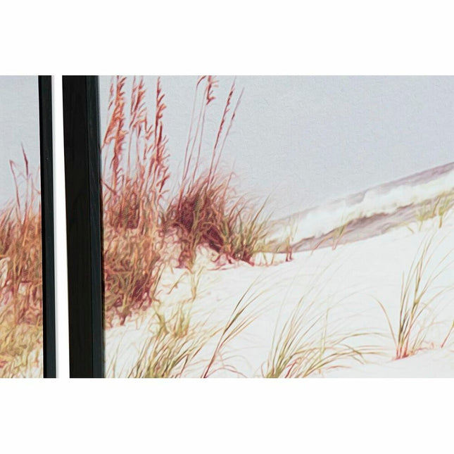 Leinwand DKD Home Decor Strand Mediterraner (120 x 2,8 x 80 cm)