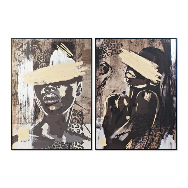 Bild DKD Home Decor 103 x 4,5 x 143 cm abstrakt (2 Stück)