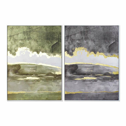 Bild DKD Home Decor 103,5 x 4,5 x 144 cm abstrakt Moderne (2 Stück)