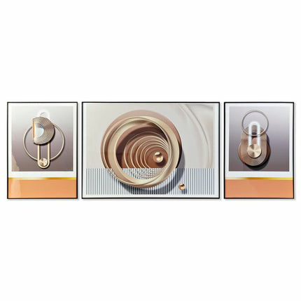 Satz mit 3 Bildern DKD Home Decor abstrakt (200 x 3 x 70 cm)