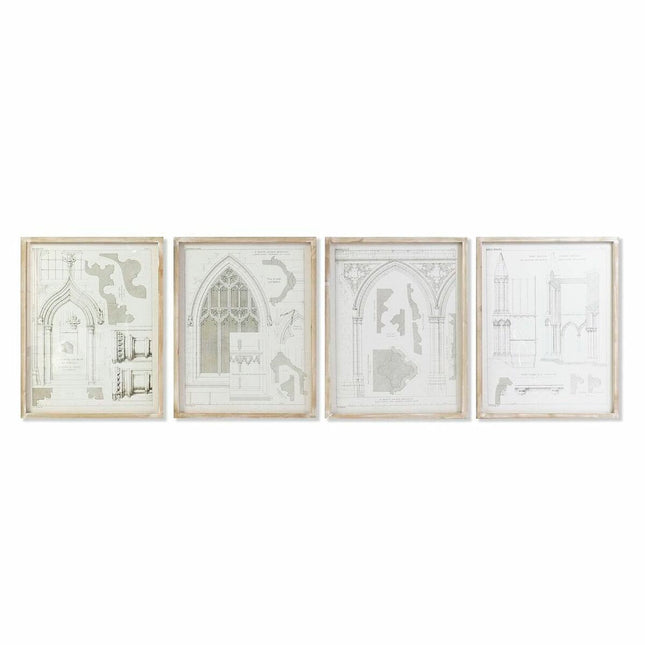 Bild DKD Home Decor 50 x 2 x 65 cm Neoklassisch (4 Stücke)