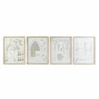 Bild DKD Home Decor 50 x 2 x 65 cm Neoklassisch (4 Stücke)