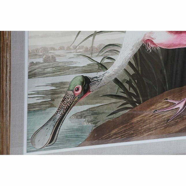Bild DKD Home Decor 60 x 2,5 x 60 cm Fugl Orientalisch (4 Stücke)