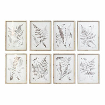 Bild DKD Home Decor 50 x 2,5 x 70 cm Moderne Botanische Pflanzen (8 Stücke)