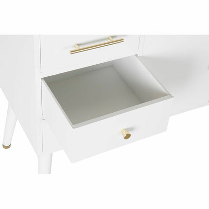 Anrichte DKD Home Decor Weiß natürlich Metall Creme (120 x 40 x 78,5 cm)