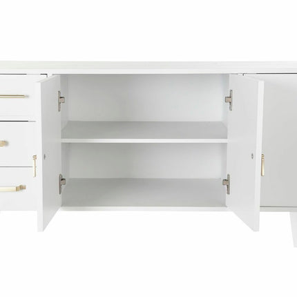 Anrichte DKD Home Decor Weiß natürlich Metall Creme (120 x 40 x 78,5 cm)