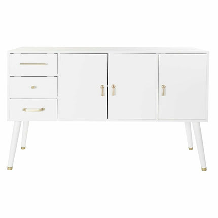 Anrichte DKD Home Decor Weiß natürlich Metall Creme (120 x 40 x 78,5 cm)
