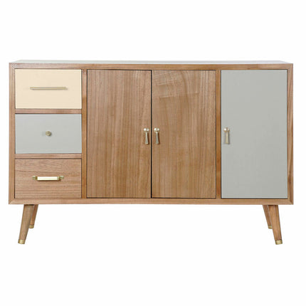 Anrichte DKD Home Decor Weiß natürlich Metall Creme (120 x 40 x 78,5 cm)