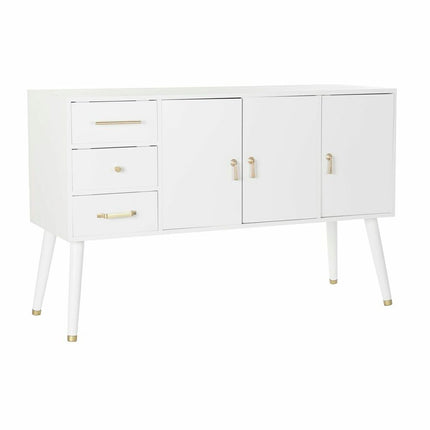 Anrichte DKD Home Decor Weiß natürlich Metall Creme (120 x 40 x 78,5 cm)