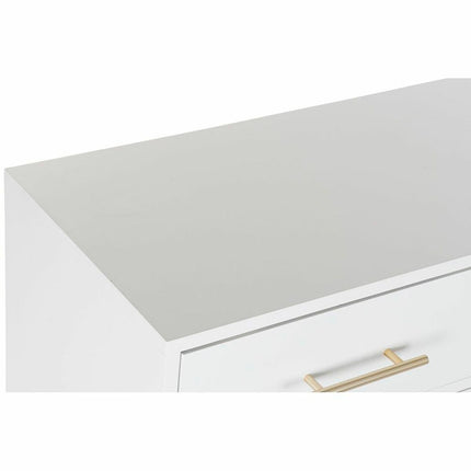 Kommode DKD Home Decor natürlich Metall Weiß Creme Paulonia-Holz (80 x 34 x 84 cm)