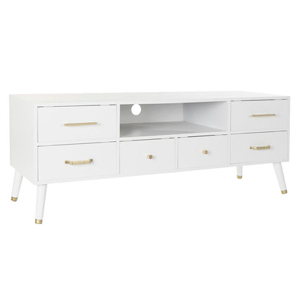 TV-Möbel DKD Home Decor Weiß Metall MDF (140 x 52 x 40 cm)