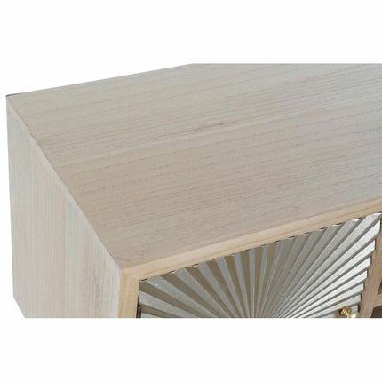 TV-Möbel DKD Home Decor 130 x 40 x 60 cm Tanne natürlich Gold Metall Holz MDF