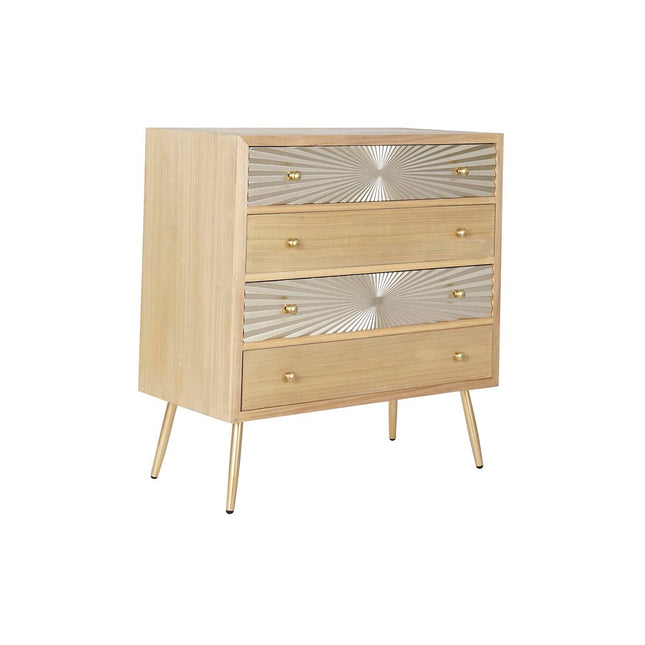 Kommode DKD Home Decor Tanne natürlich Gold Metall Moderne Holz MDF (80 x 40 x 87,5 cm)