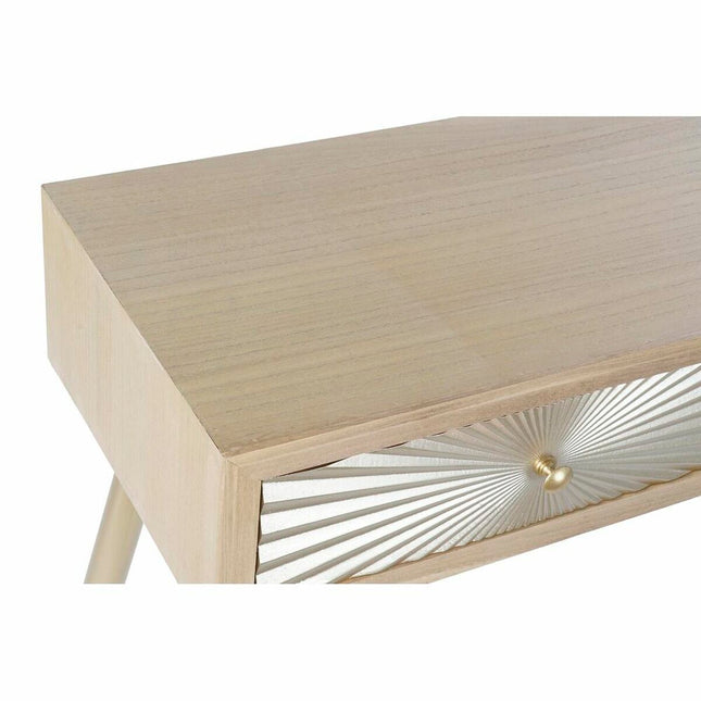 Konsole DKD Home Decor 100 x 36 x 78 cm Tanne natürlich Gold Metall Holz MDF