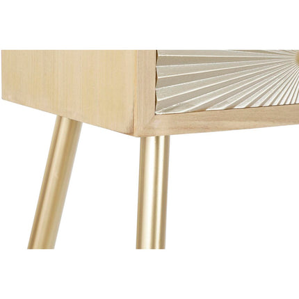 Konsole DKD Home Decor 100 x 36 x 78 cm Tanne natürlich Gold Metall Holz MDF