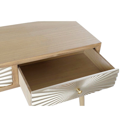 Konsole DKD Home Decor 100 x 36 x 78 cm Tanne natürlich Gold Metall Holz MDF