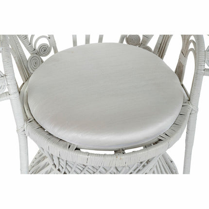 Havestol DKD Home Decor Polyester Weiß Rattan (96 x 66 x 145 cm)