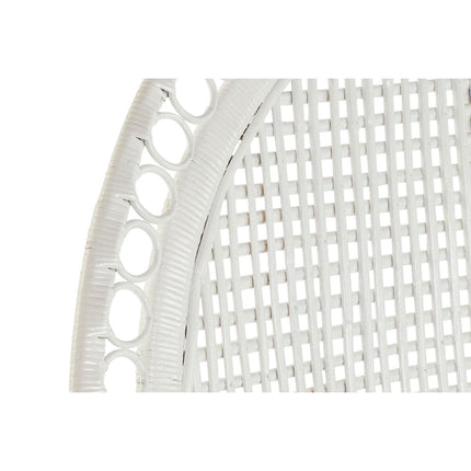 Havestol DKD Home Decor Polyester Weiß Rattan (96 x 66 x 145 cm)