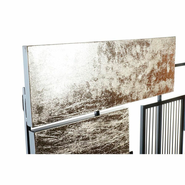 Wanddekoration DKD Home Decor abstrakt Schwarz Gold Metall Moderne (89 x 4,5 x 97 cm)