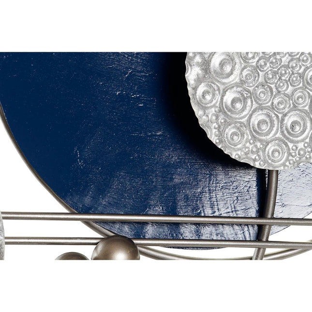 Wanddekoration DKD Home Decor Grau Blau Metall Moderne (88,3 x 7,6 x 60 cm)