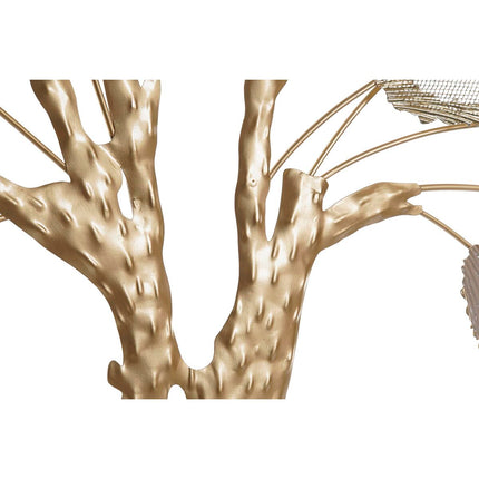 Wanddekoration DKD Home Decor Beige Baum Gold Metall Braun (100 x 6,4 x 97,8 cm)