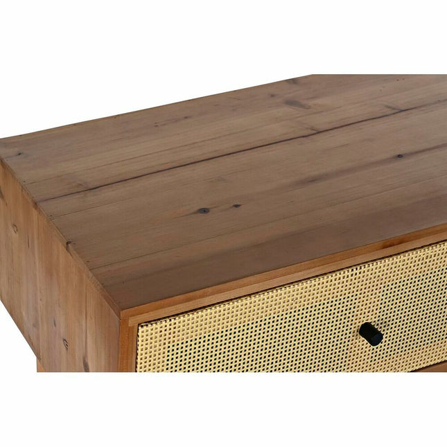 Beistelltisch DKD Home Decor 112 x 38 x 75 cm Tanne natürlich Braun