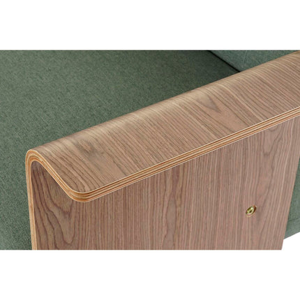 Schlafsofa DKD Home Decor 203 x 87 x 81 cm Schwarz Metall Braun grün
