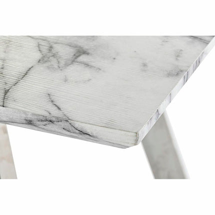 Esstisch DKD Home Decor Stahl Weiß Holz MDF (160 x 90 x 76 cm)