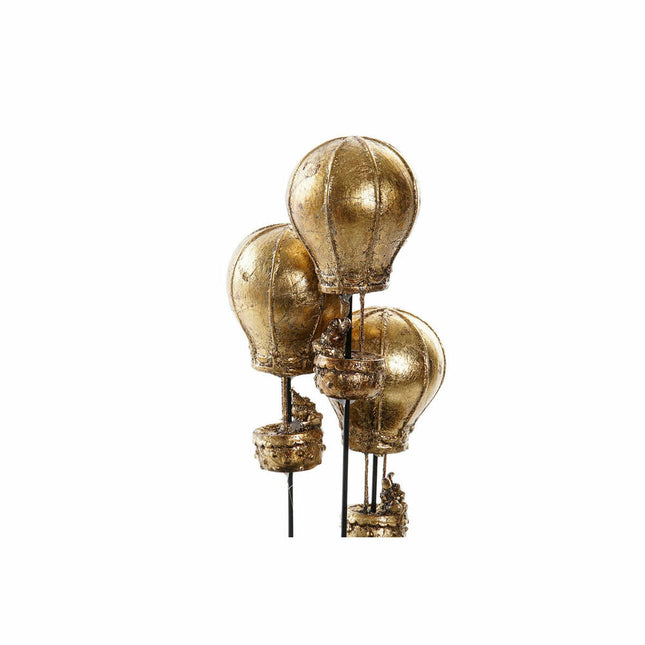 Deko-Figur DKD Home Decor Schwarz Gold 14 x 14 x 22 cm