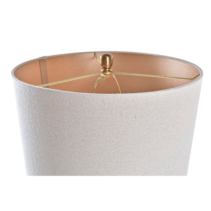 Tischlampe DKD Home Decor Kristall Beige Gold Metall Durchsichtig 41 x 41 x 80 cm 220 V 50 W